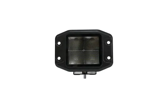 ECE R10 Edgeless Flush Mount Square LED Work Light 4X4 Reverse Lamp 12V/24V for Driving Reversing Working 