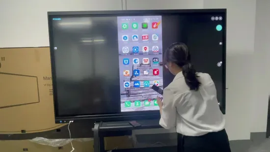 4K UHD Resolution All in One Touch Screen Interactive Whtieboard Smart Education Touch Board 