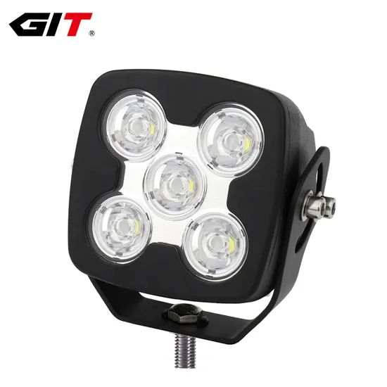 Square CREE 50W 5inch 12V/24V Flood/Spot LED Work Light for Mining Truck Tractor Caterpillar John Deere 