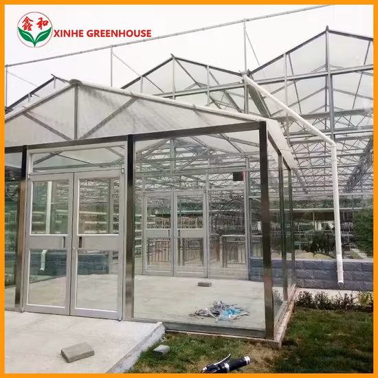 Hot Galvanized Steel Frame Flower House with Good Service